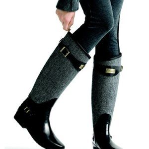 *Brown* Tweed Hunter Rain Boots